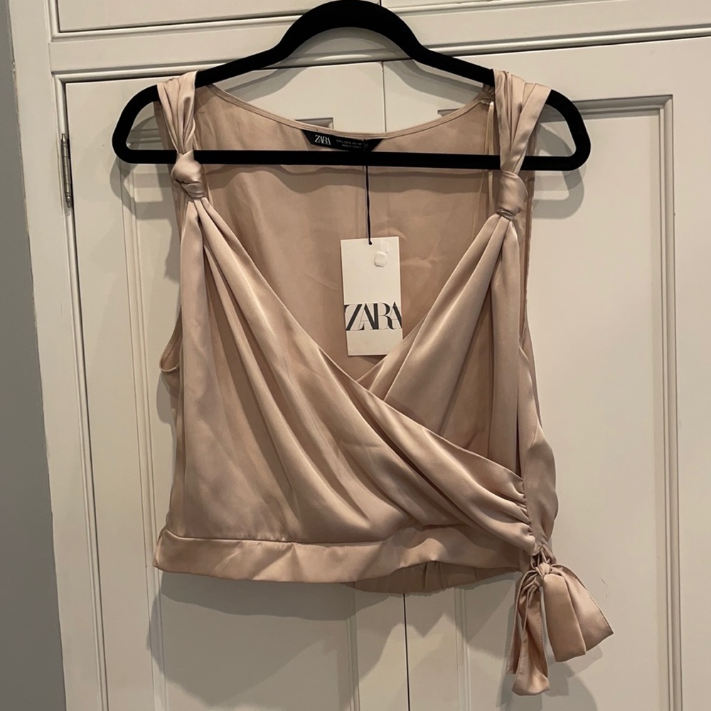 ZARA women’s crossover tank top